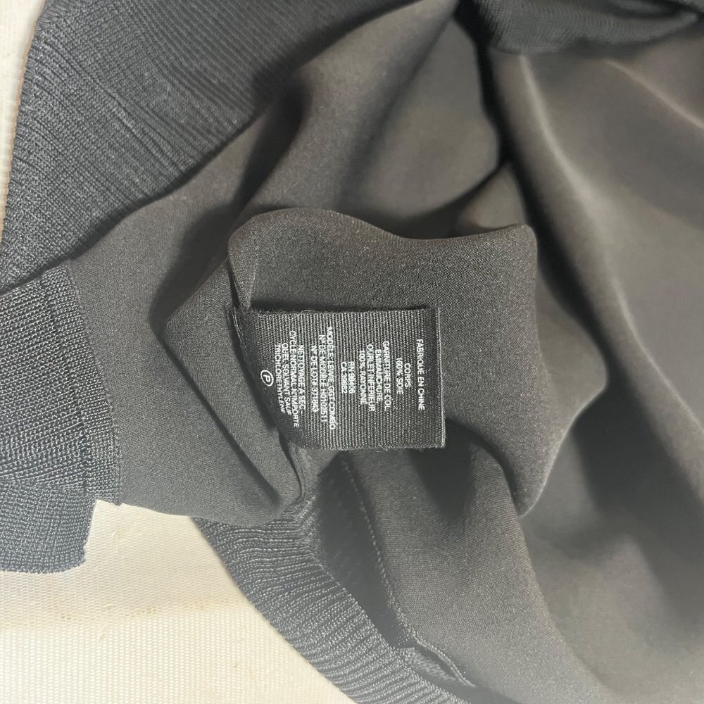 Theory Lewie Silk Sleeveless Blouse Black Size MED Shell - Picture 7 of 9